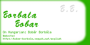 borbala bobar business card